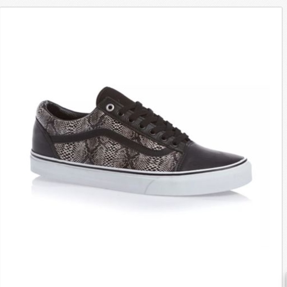 vans old skool snake black khaki